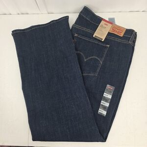 NWT LEVI'S 725 High-Rise Boot Cut Dark Wash Womens Blue Jeans Size 24W Hypersoft